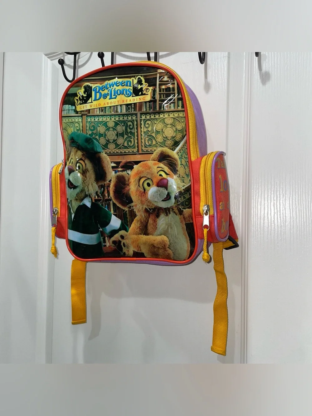RARE Between The Lions Kid Backpack 2001 12x8.5
